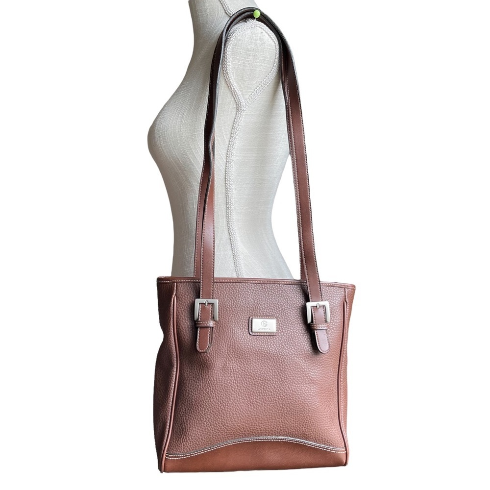 America Brown Faux Leather Shoulder‎ Handbag